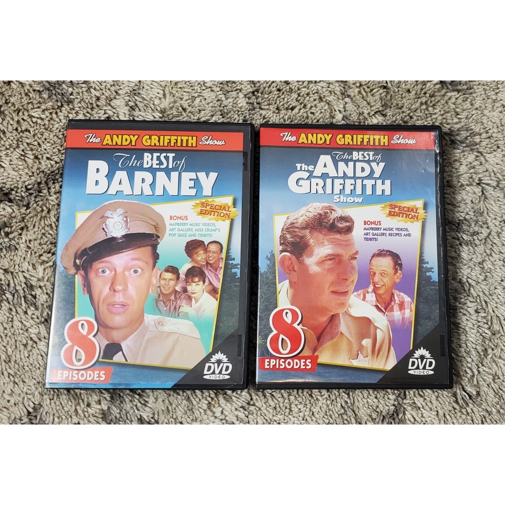 The Andy Griffith Show 2 DVD Lot, The Best of Barney, The best of Andy